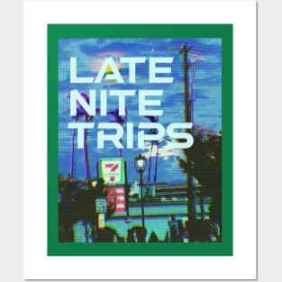 late night trips logo Posters and Art